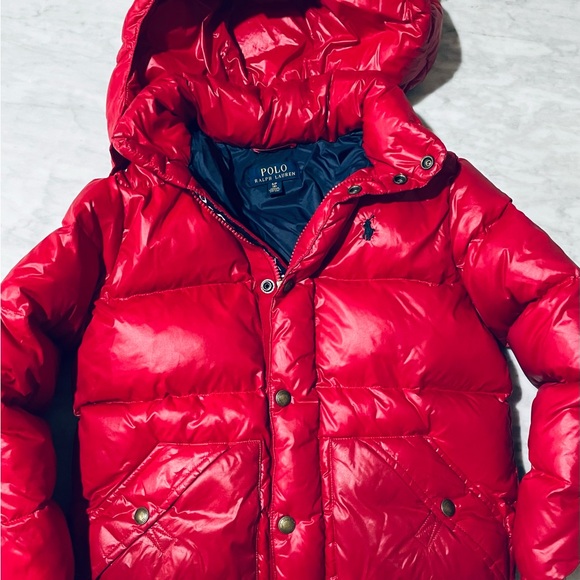 Polo Ralph Lauren Red Puffer Jacket - Picture 1 of 4